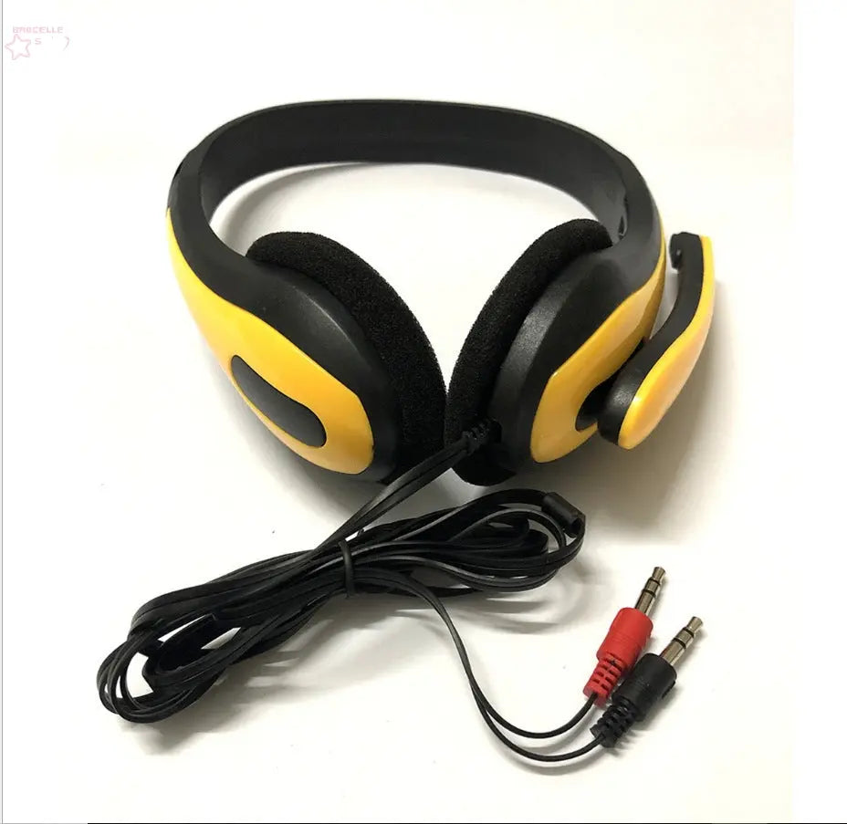 Headset Computer Headset With Wire Control Headset - Brocelles