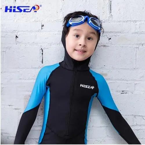 Kid Children Lycra Wetsuit Rashguard Surf Clothing Sunscreen Swimsuit Warm Brocelles