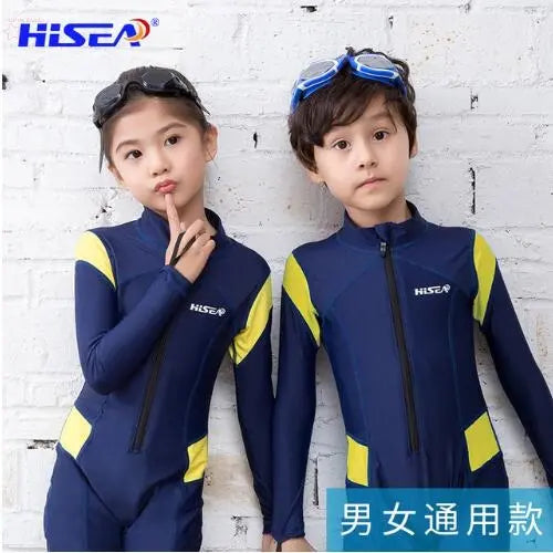 Kid Children Lycra Wetsuit Rashguard Surf Clothing Sunscreen Swimsuit Warm Brocelles