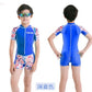 Kid Short-Sleeved 0.5mm Lycra Surf Clothing Sunscreen Swimsuit Swimwear Brocelles