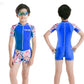 Kid Short-Sleeved 0.5mm Lycra Surf Clothing Sunscreen Swimsuit Swimwear Brocelles