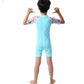 Kid Short-Sleeved 0.5mm Lycra Surf Clothing Sunscreen Swimsuit Swimwear Brocelles