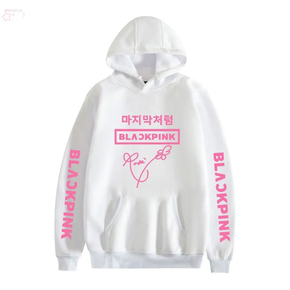 Korean popular girl group peripheral printed hoodies trendy couple hoodies eprolo