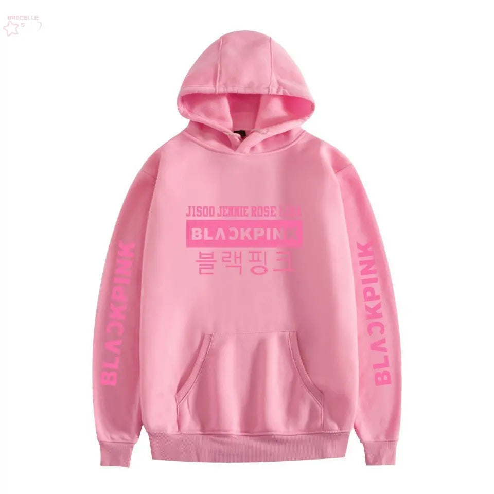 Korean popular girl group peripheral printed hoodies trendy couple hoodies eprolo