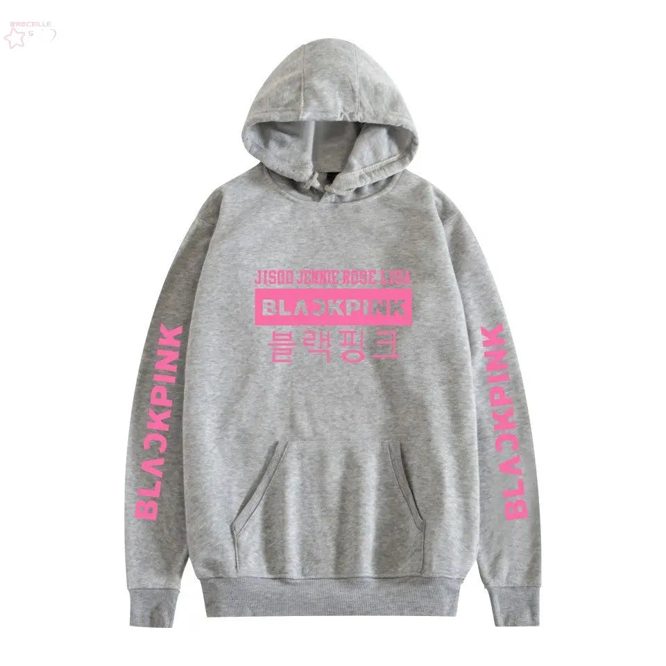 Korean popular girl group peripheral printed hoodies trendy couple hoodies eprolo