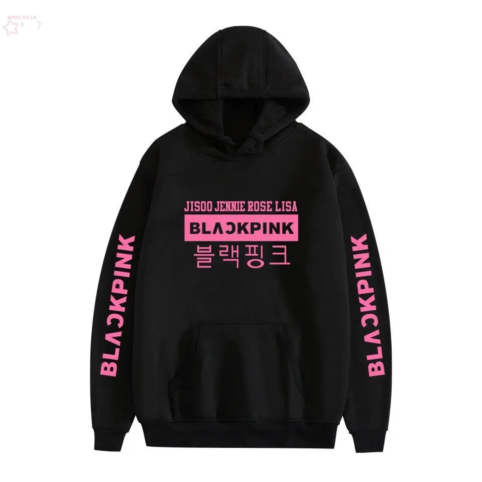 Korean popular girl group peripheral printed hoodies trendy couple hoodies eprolo