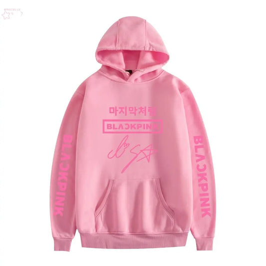 Korean popular girl group peripheral printed hoodies trendy couple hoodies eprolo