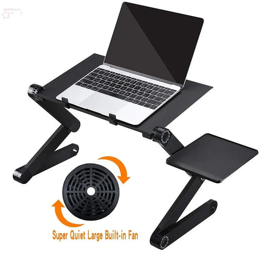 Laptop-Table-Stand Desk Mouse-Pad Notebook Folding Ergonomic-Design Adjustable with - Brocelles