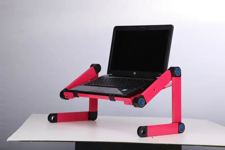 Laptop Table Stand With Adjustable Folding Ergonomic Design Stand Notebook Desk For Ultrabook Netbook Or Tablet With Mouse Pad - Brocelles