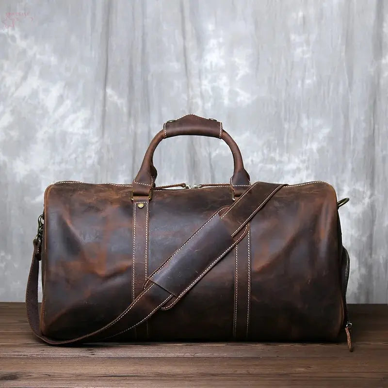 Leather Travel Bag Layer Cowhide - Brocelles