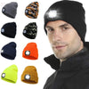 Led Light Knitted Hat Warm Elastic Brocelles