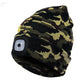 Led Light Knitted Hat Warm Elastic Brocelles