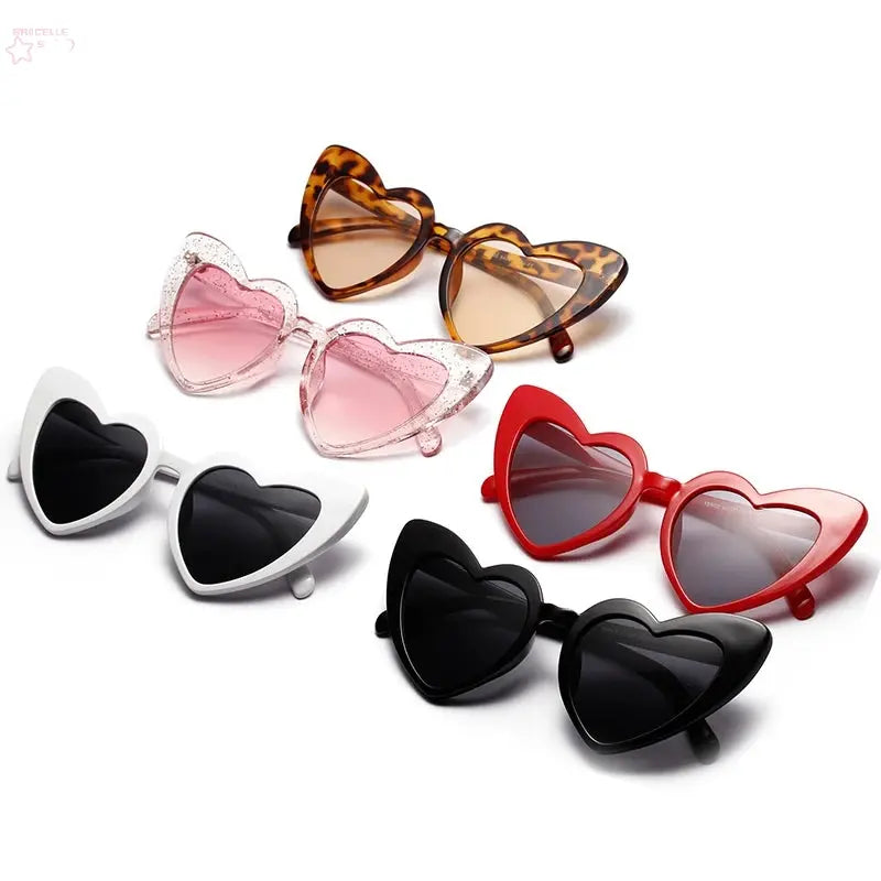 Love Heart Sunglasses Women Brocelles