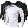 Men Sport T-shirt Quick Dry Bodybuilding Running Shirt Long Sleeve Compression Top Gym T Shirt Men Fitness Tight Rashgard - Brocelles