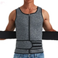 Men's Body Shaper Waist Trainer Sauna Vest Double Belt Sweat Shirt Corset Top Abdomen Slimming Shapewear Fat Burn Fitness Suits - Brocelles