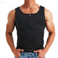 Men's Body Shaper Waist Trainer Sauna Vest Double Belt Sweat Shirt Corset Top Abdomen Slimming Shapewear Fat Burn Fitness Suits - Brocelles