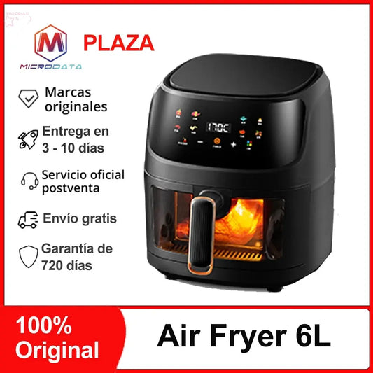 MicroData Air Fryer QF606 6L, Color Touchscreen - Brocelles