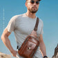 New 100% Cowhide Men's Shoulder Bag Fashion - Brocelles