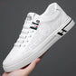 New Men's Embossed Breathable White Shoes Brocelles