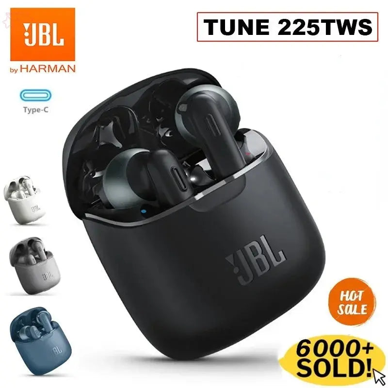 Original JBL TUNE 225TWS Wireless Bluetooth Earphones Waterproof - Brocelles