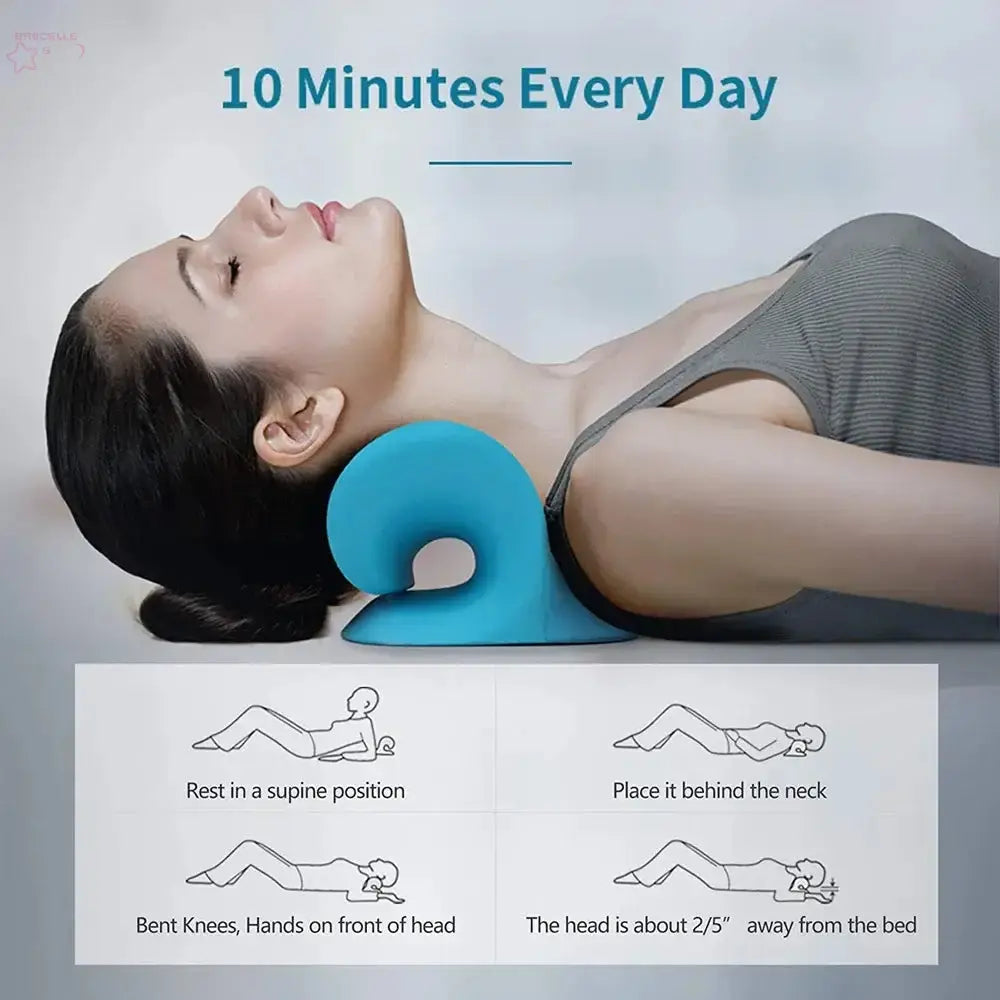 Pain Relief Neck Shoulder Stretcher Relaxer Pillow Brocelles