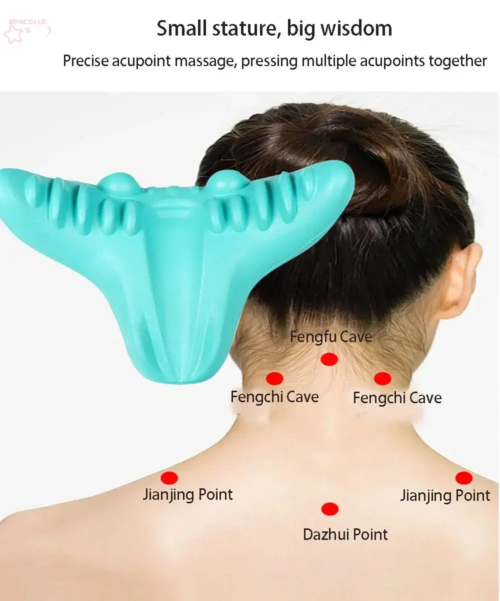 Pain Relief Neck Shoulder Stretcher Relaxer Pillow Brocelles