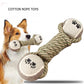 Pet Dog Toys For Large Small Dogs Toy Interactive Cotton Rope Mini Dog Toys Ball For Dogs Accessories Toothbrush Chew Premium Cotton-Poly Tug Toy For Dogs Interactive Rope Dog Toy For Medium Dogs - Brocelles