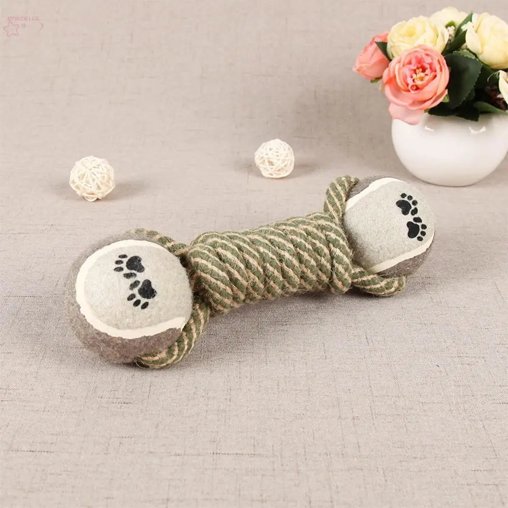 Pet Dog Toys For Large Small Dogs Toy Interactive Cotton Rope Mini Dog Toys Ball For Dogs Accessories Toothbrush Chew Premium Cotton-Poly Tug Toy For Dogs Interactive Rope Dog Toy For Medium Dogs - Brocelles