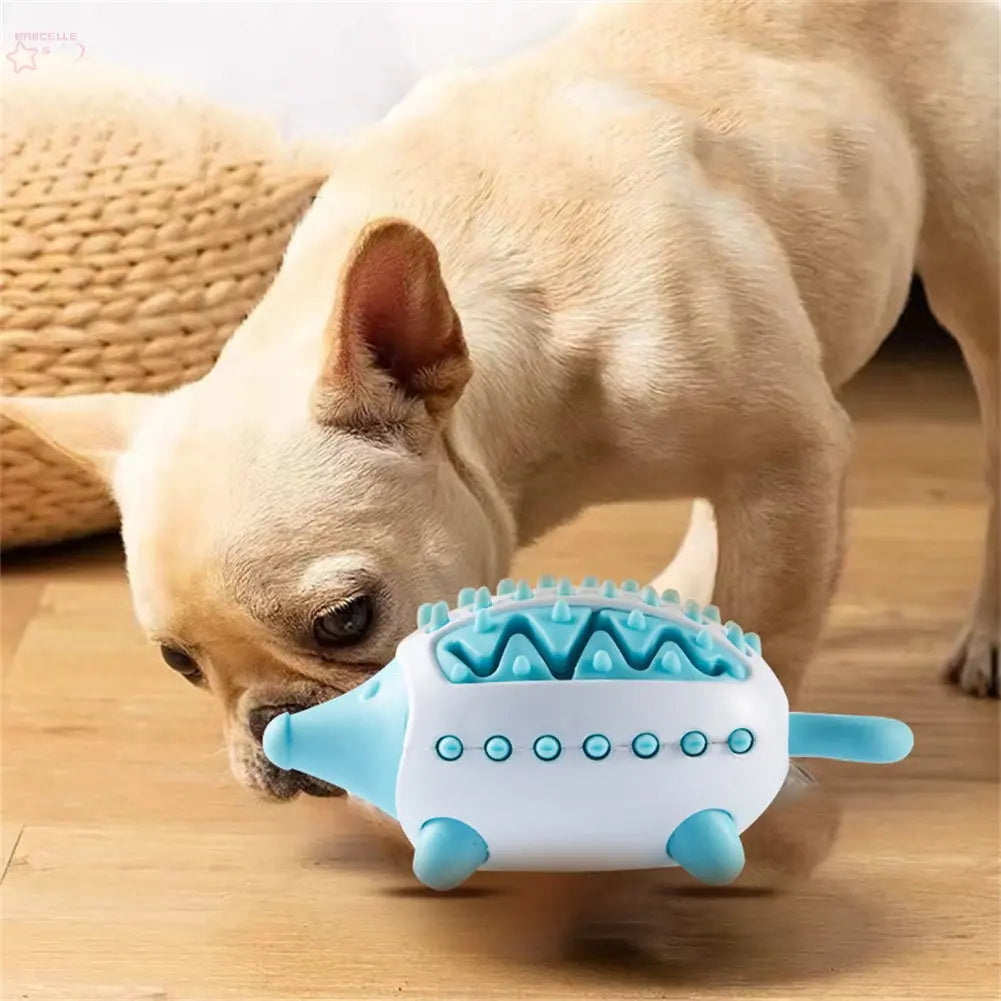 Phedgehog Shape Dog Toy Leaking Food Toys For Small Large Dogs Cat Chewing Toys Pet Tooth Cleaning Indestructible Puppy Toys Ball Molar Tooth Cleaning Stick - Brocelles