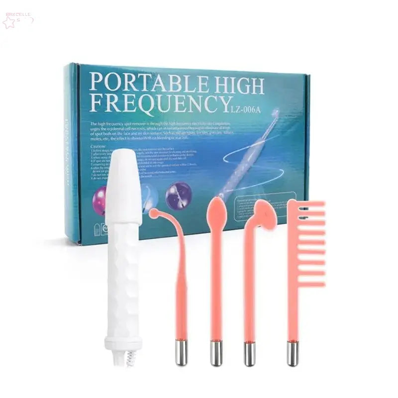 Portable Handheld High Frequency Skin Therapy Wand Machine Brocelles