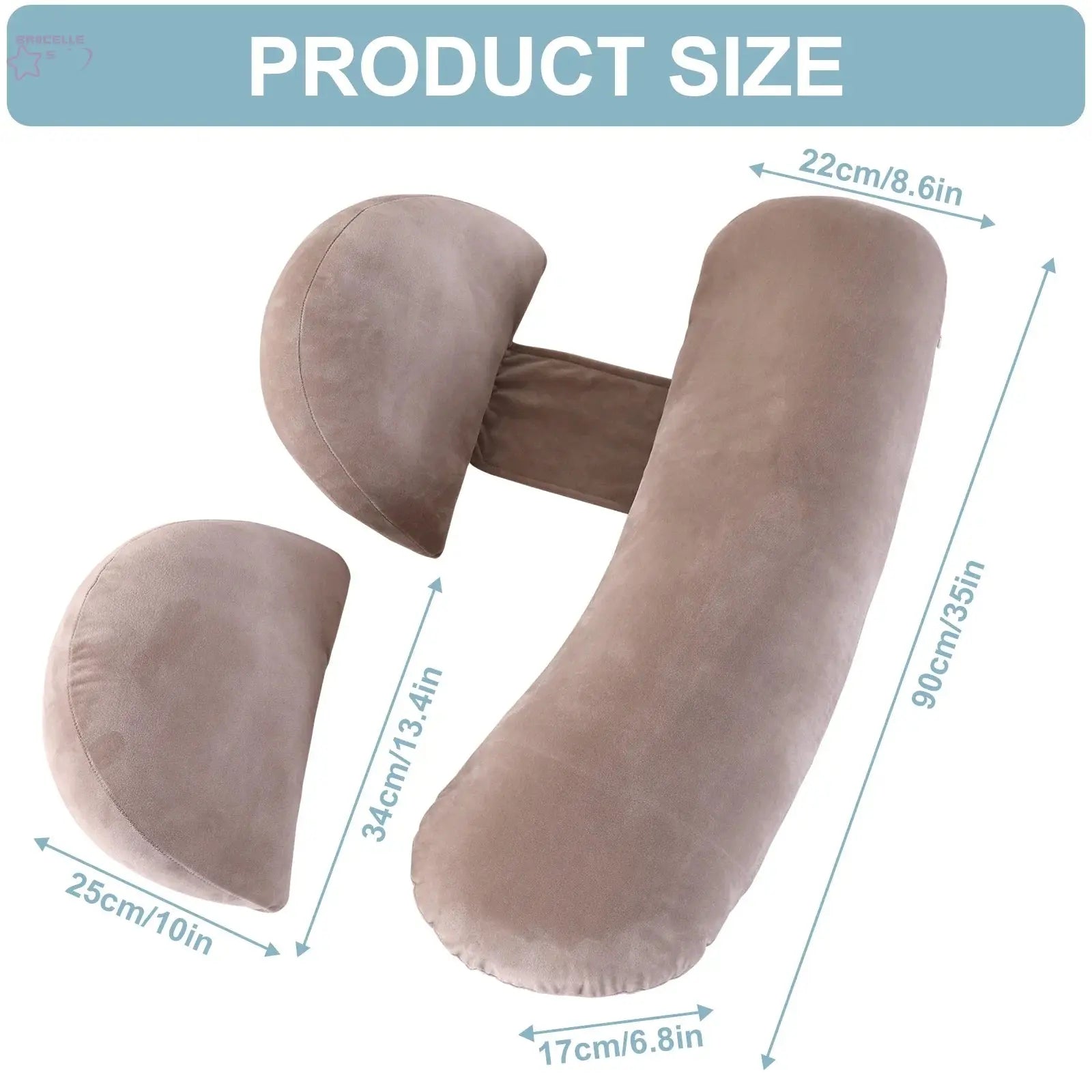 Pregnancy Pillow Maternity Brocelles