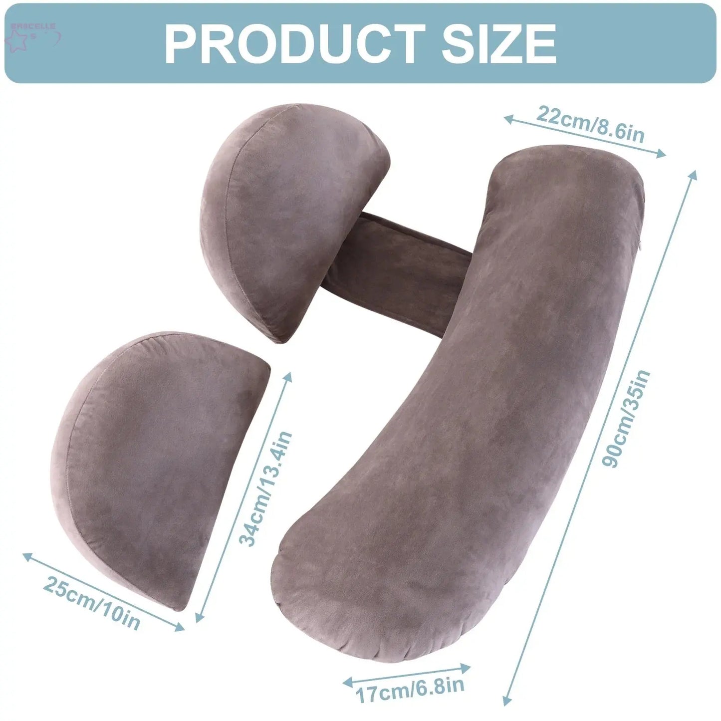 Pregnancy Pillow Maternity Brocelles