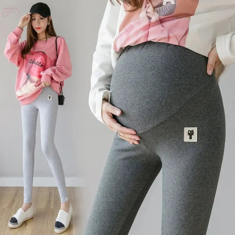 Pregnant Women Adjustable Maternity High Waist Pants Brocelles