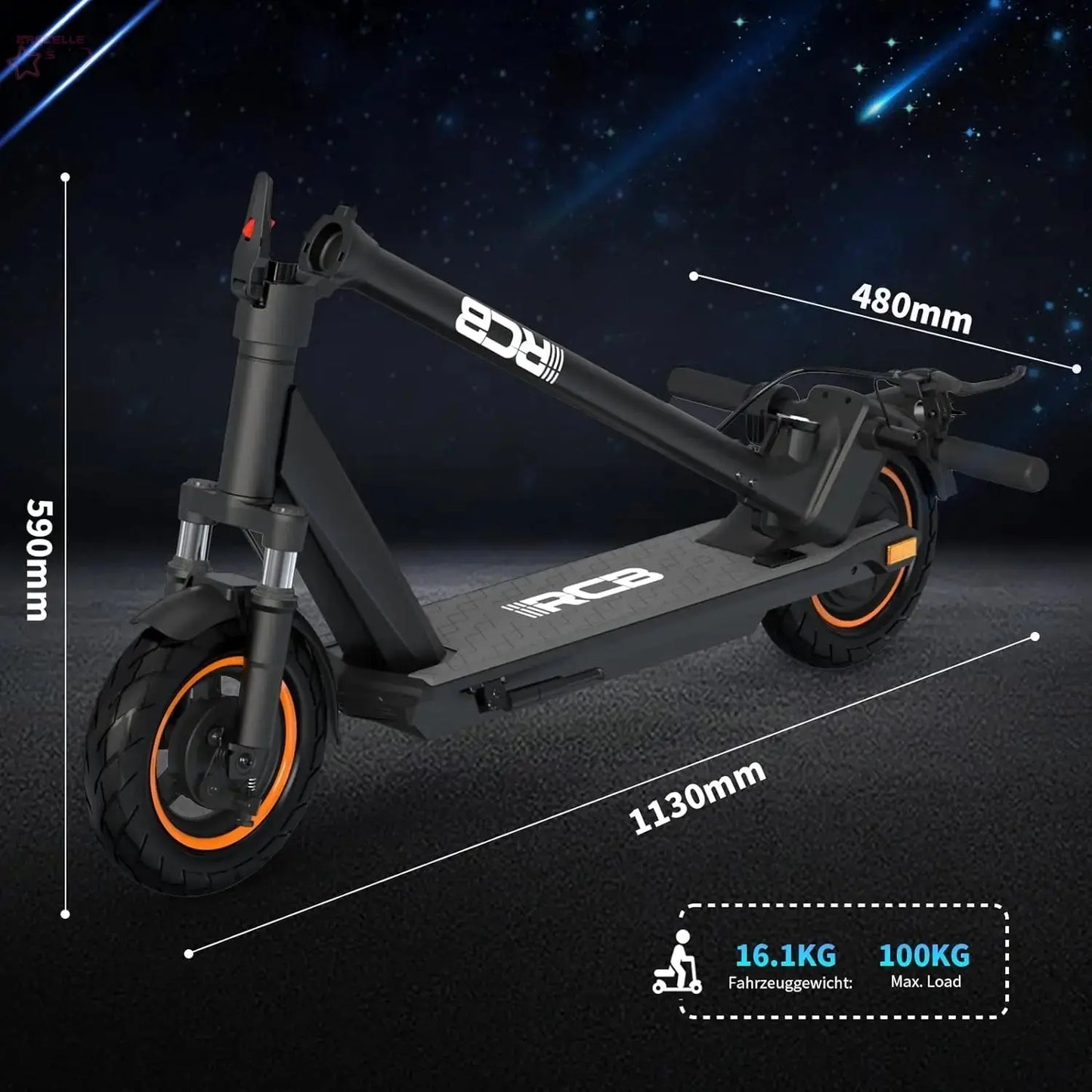 RCB Electric Scooter, Road Approved E-Scooter - Brocelles