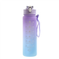 Sports Water Bottle with Time Marker & Leakproof Flip Cover