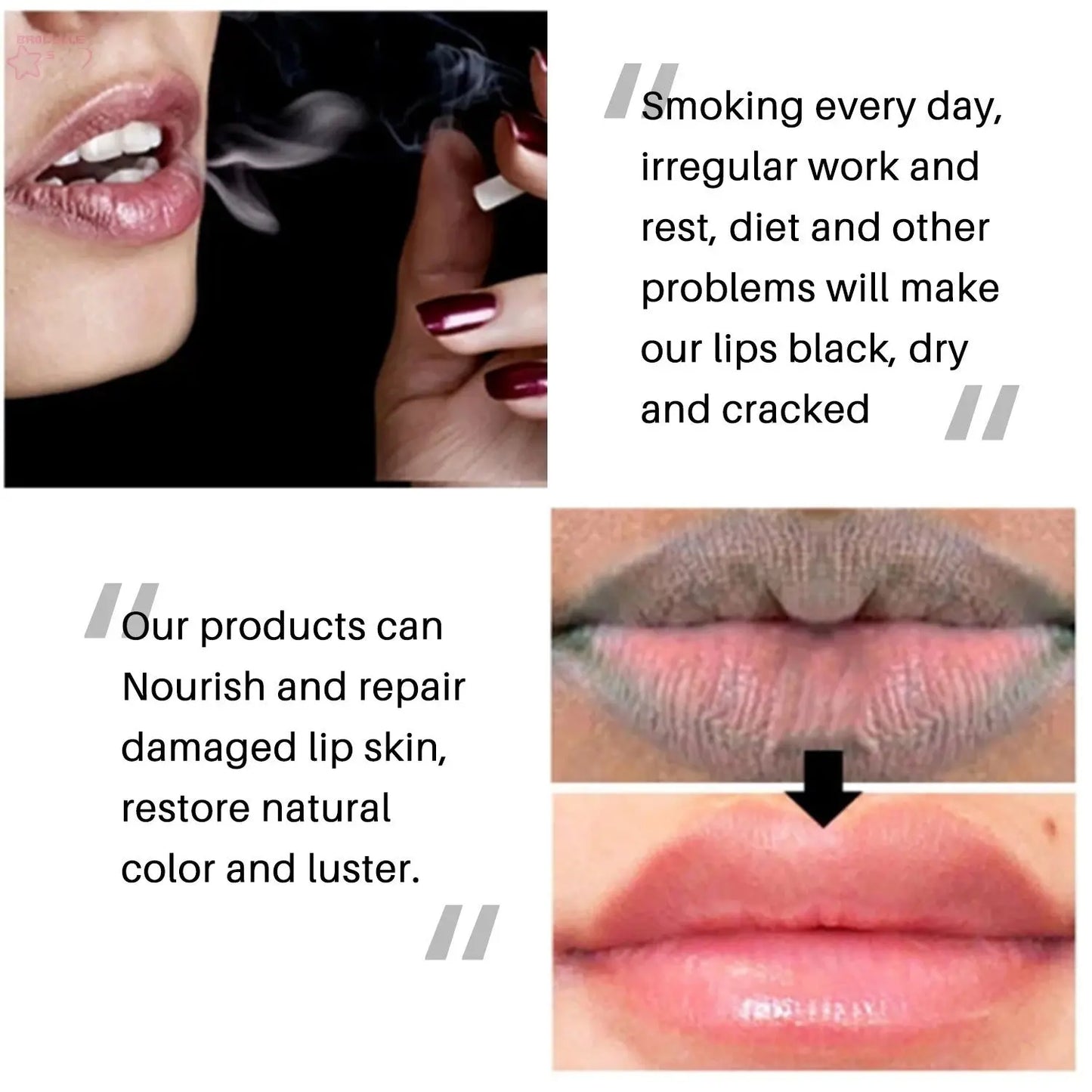 SAUVASINE Lip Care Moisturizing Soothing Repair Colourless Lipstick Brocelles