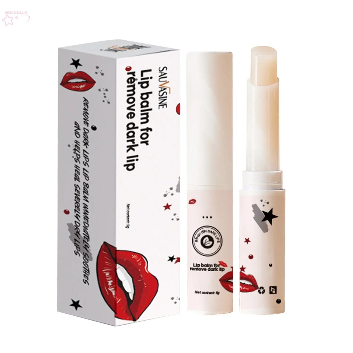 SAUVASINE Lip Care Moisturizing Soothing Repair Colourless Lipstick Brocelles