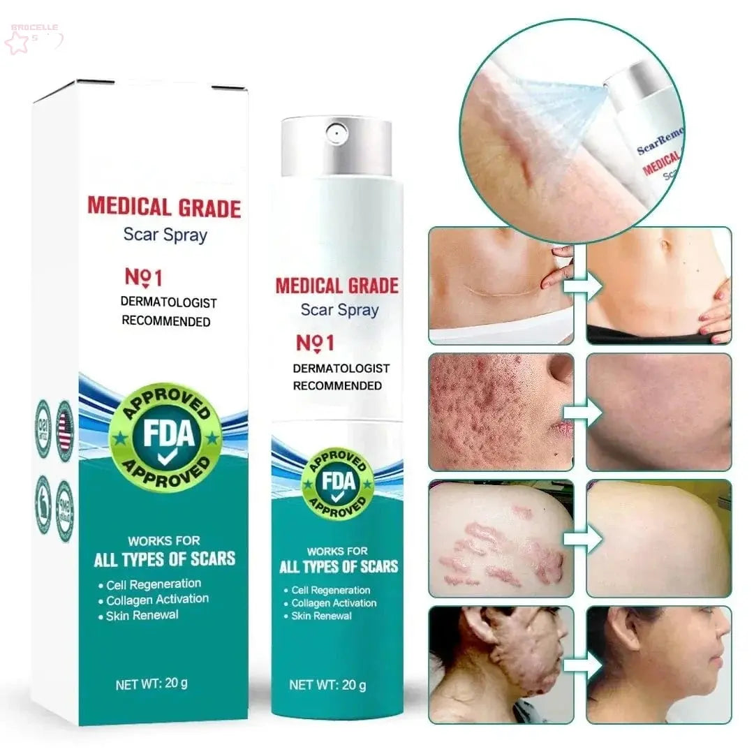 Scar Care Spray Fade Scars Pregnancy Smooth Skin Repair Spray - Brocelles