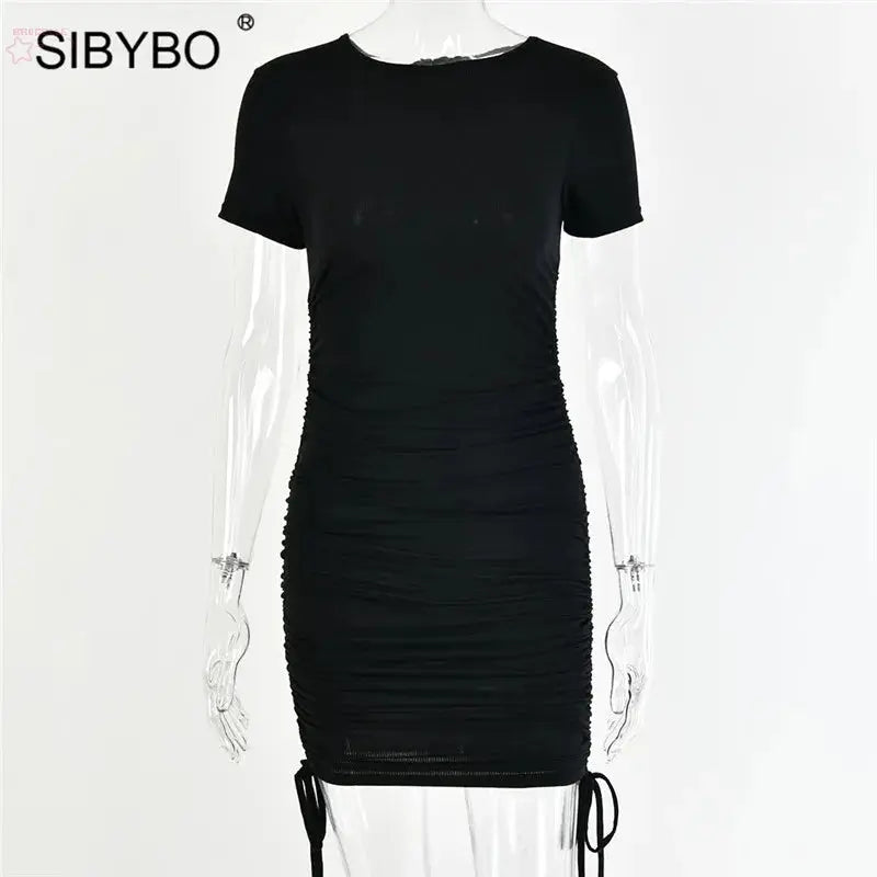 Sibybo Black Sexy Bodycon Summer - Brocelles