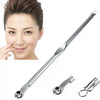 Silver Blackhead & Comedone Extractor – Stainless steel tool for precise and hygienic pore cleansing.