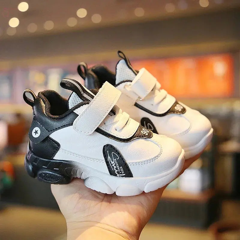 Size 20-31 Children Wear-resistant Casual Sports Shoes Baby Anti-slip Toddler Shoes Girls Boys Kids Soft Bottom Running Sneakers - Brocelles