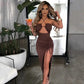 Sleeveless Sexy Female Midi Backless Dresses Slim Night Club Party Women's Dress Bodycon Vestidos Elegantes Para Mujer - Brocelles