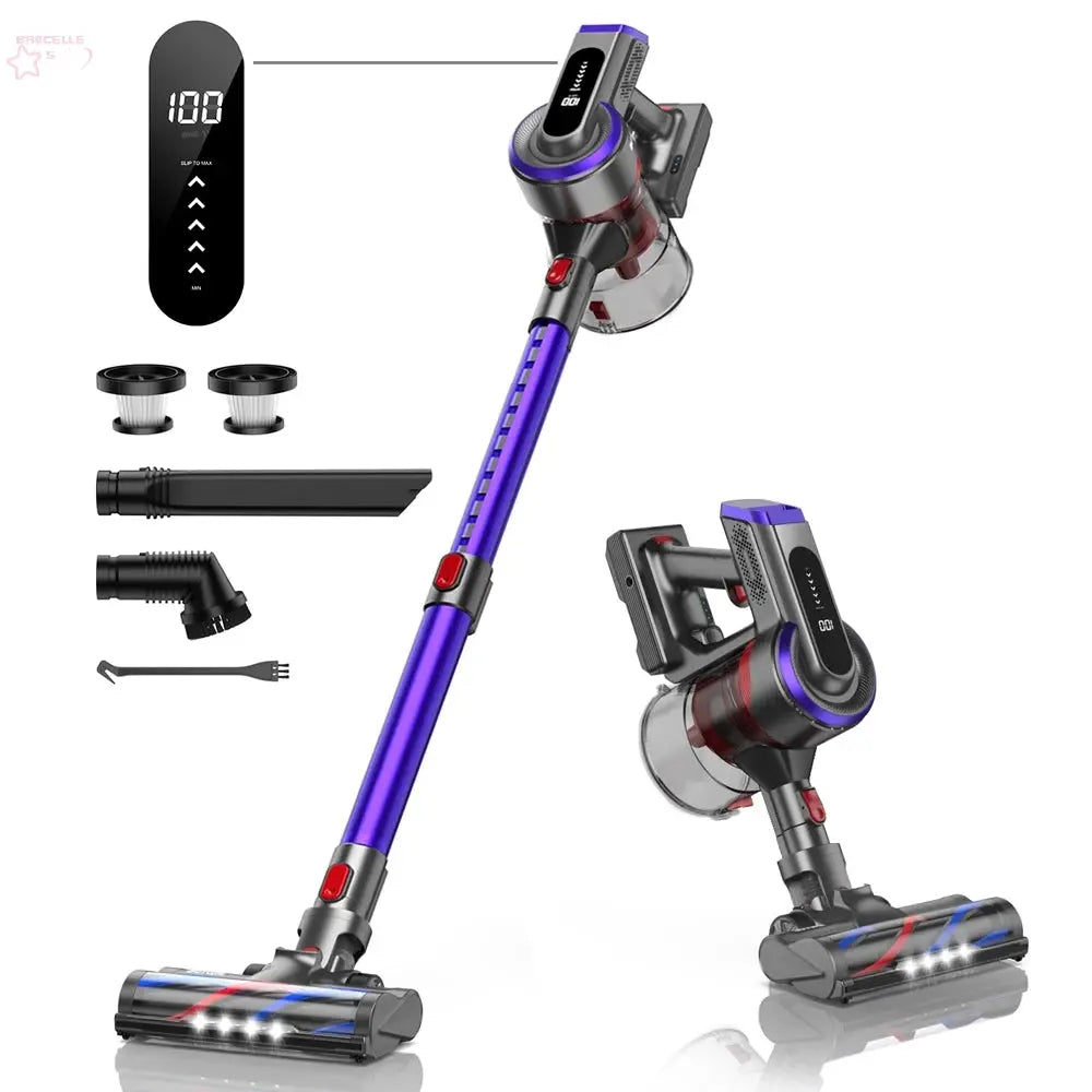 Smart Cleaning with Buture JR400: 38000Pa Cordless Handheld Vacuum with Touch Display & 55 Minutes Runtime!".