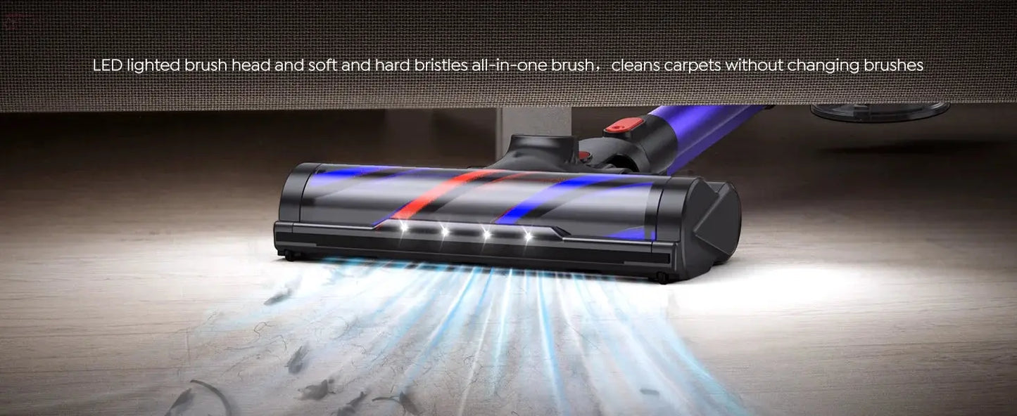 Smart Cleaning with Buture JR400: 38000Pa Cordless Handheld Vacuum with Touch Display & 55 Minutes Runtime!".