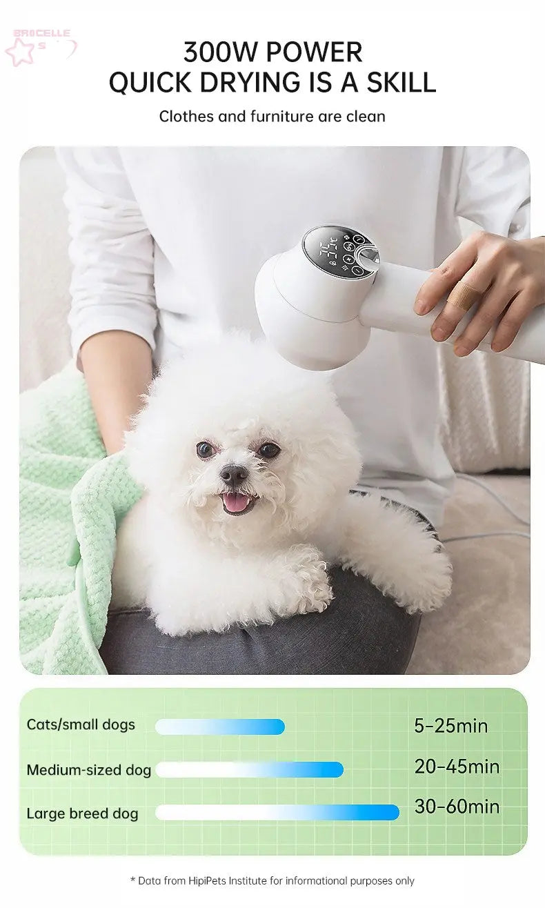 Smart Pet Hair Dryer and Grooming Comb eprolo