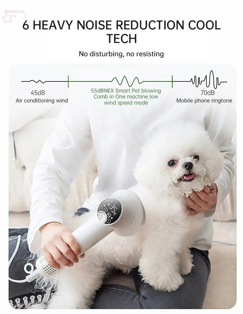 Smart Pet Hair Dryer and Grooming Comb eprolo