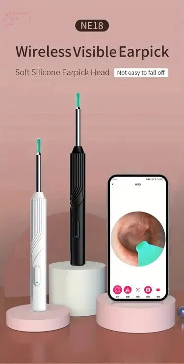 Smart Visual Ear Cleaner - Endoskop Wachsentfernungswerkzeug Ohrpick Mini-Kamera Gesundheitspflege-Set Brocelles