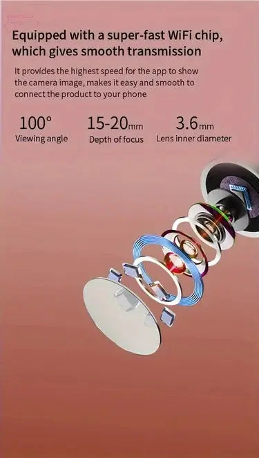 Smart Visual Ear Cleaner - Endoskop Wachsentfernungswerkzeug Ohrpick Mini-Kamera Gesundheitspflege-Set Brocelles