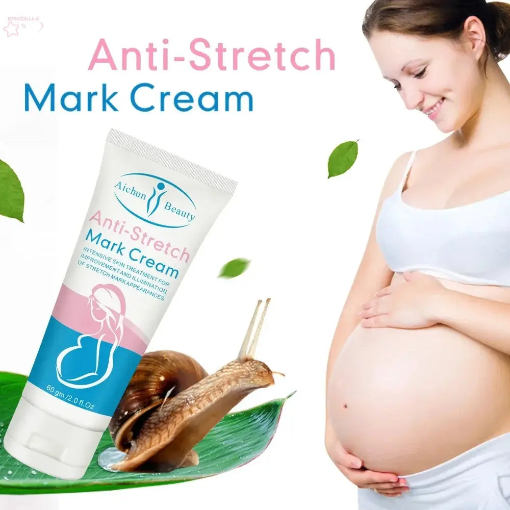 Snail Stretch Mark Removal Cream – Postpartum & Obesity Skin Repair, Anti-Aging, Firming, and Anti-Wrinkle Body Cream for Stretch Marks and Skin Elasticity.