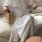 Spring Fashion White Shirt Dress Turn-down Collar Long Sleeve Single Breasted Pockets Belt Woman Dresses Brocelles